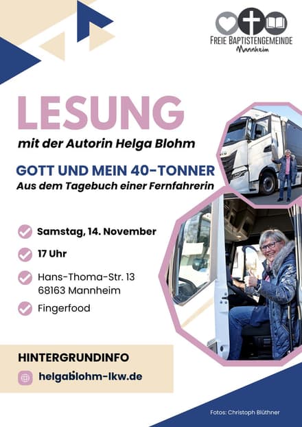 Aufnahme von einer Lesung vom 14. November 2026